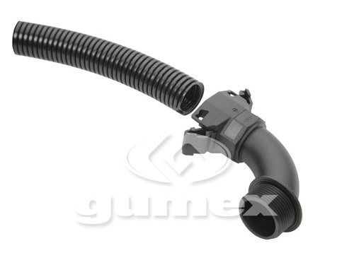 NORDUC A90°-K65-A 185 M, für Rohrschützer 13mm, Außengewinde M20x1,5, IP65, PA6, schwarz, 